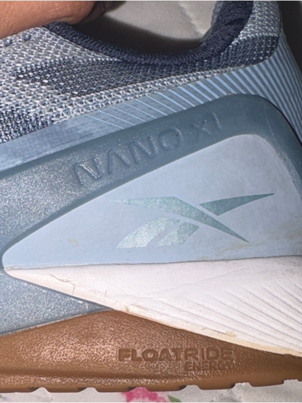 Reebok Men's Grey and Navy Athletic Running Shoes - Picture 6 of 6